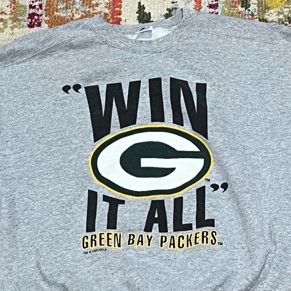 Vintage Green Bay Packers Starter NFL Win it All Super Bowl 1990s Sweatshirt - Picture 2 of 6